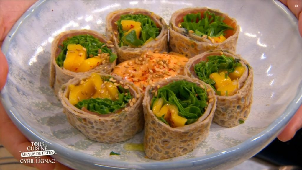 L'entrée festive au Saumon Fumé de Cyril Lignac sur M6 Saumon Fumé et